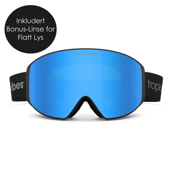 Hovedbilde Tropical Vibes® Goggles Hemsedal Edt | Black/Blue Sky Mirror - Silver|